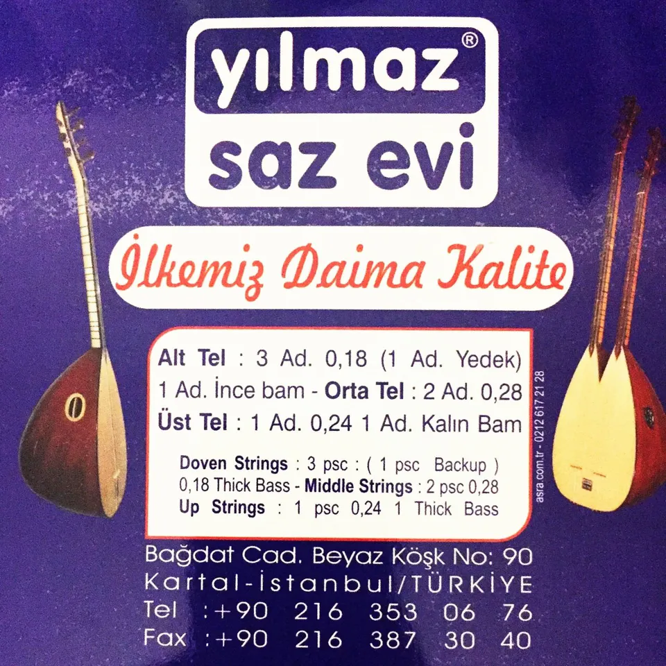 0,18 Kurzhals-Bağlama Piramid-Saiten – 1